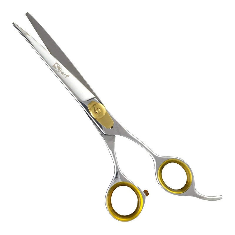 Sharf Gold Touch Grooming Pet Scissors, 6.5 Inch Curved Blade, Cat & Small Dog Trimming Cuts - Image 2